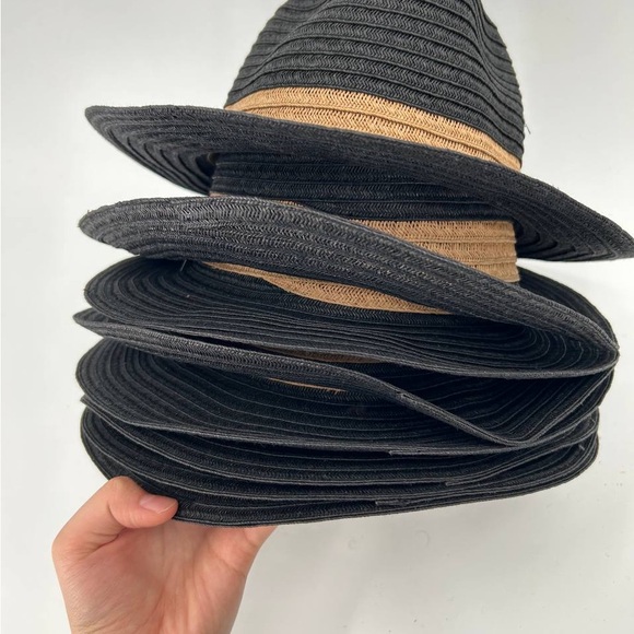 Nordstrom Women’s Black Straw Hat - Picture 3 of 3
